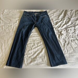 True Religion Ricky Dark Blue Straight Jeans sz 36